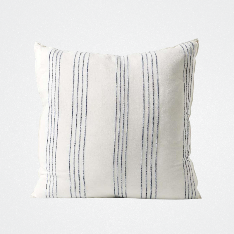 Cushion Rock Pool Linen Navy/Wt. 60x60