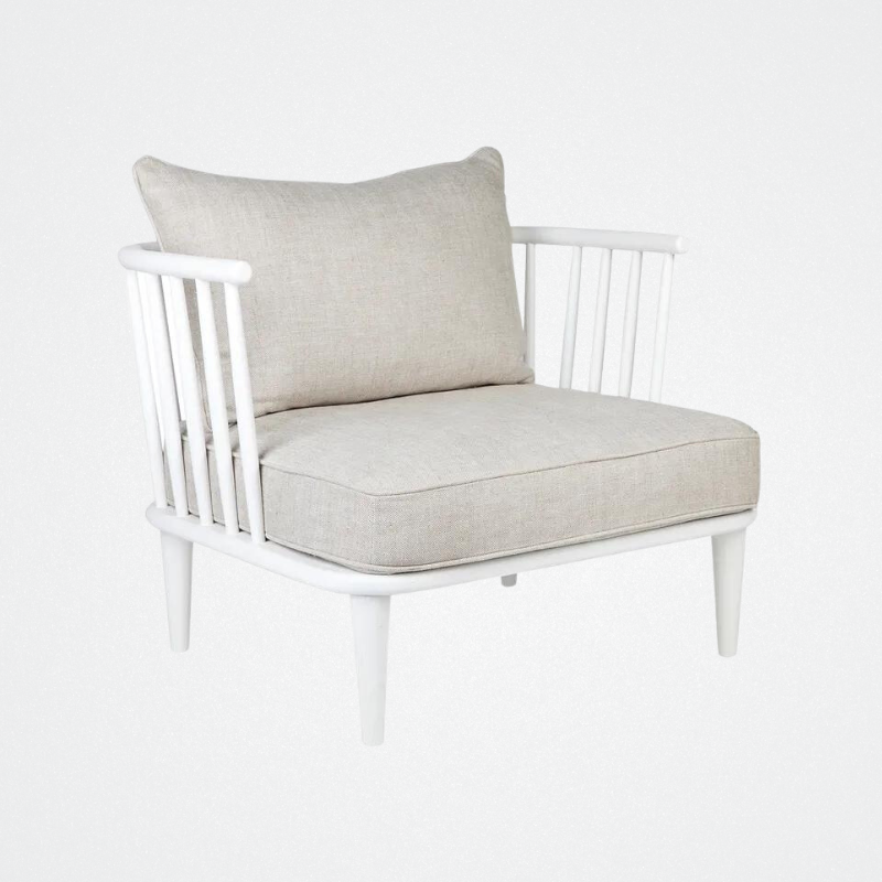 Chair Pavillion White Nat/Linen