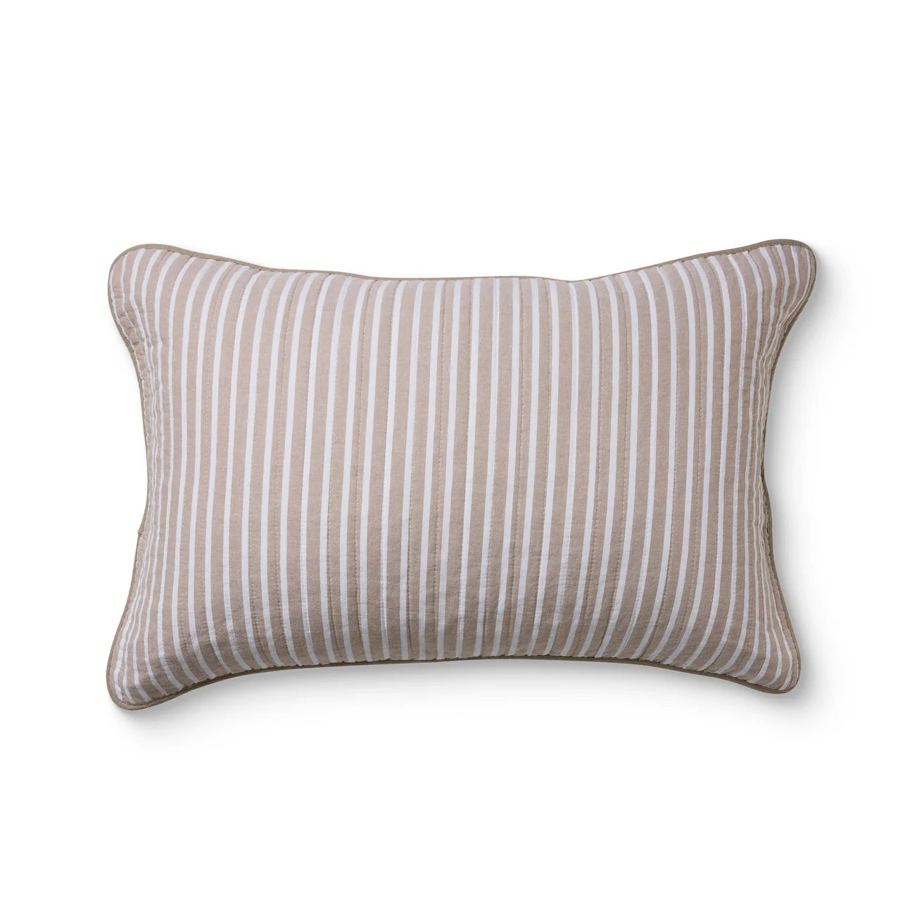 Pillow Case Set Sinclair Coffee Stripe 48x73