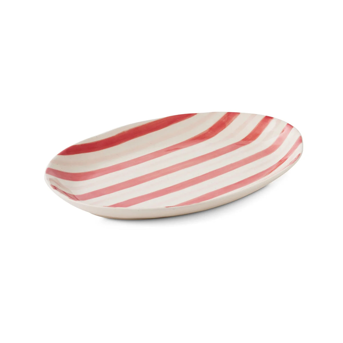 PLATTER NAVIRA ROSEWOOD STRIPE OVAL