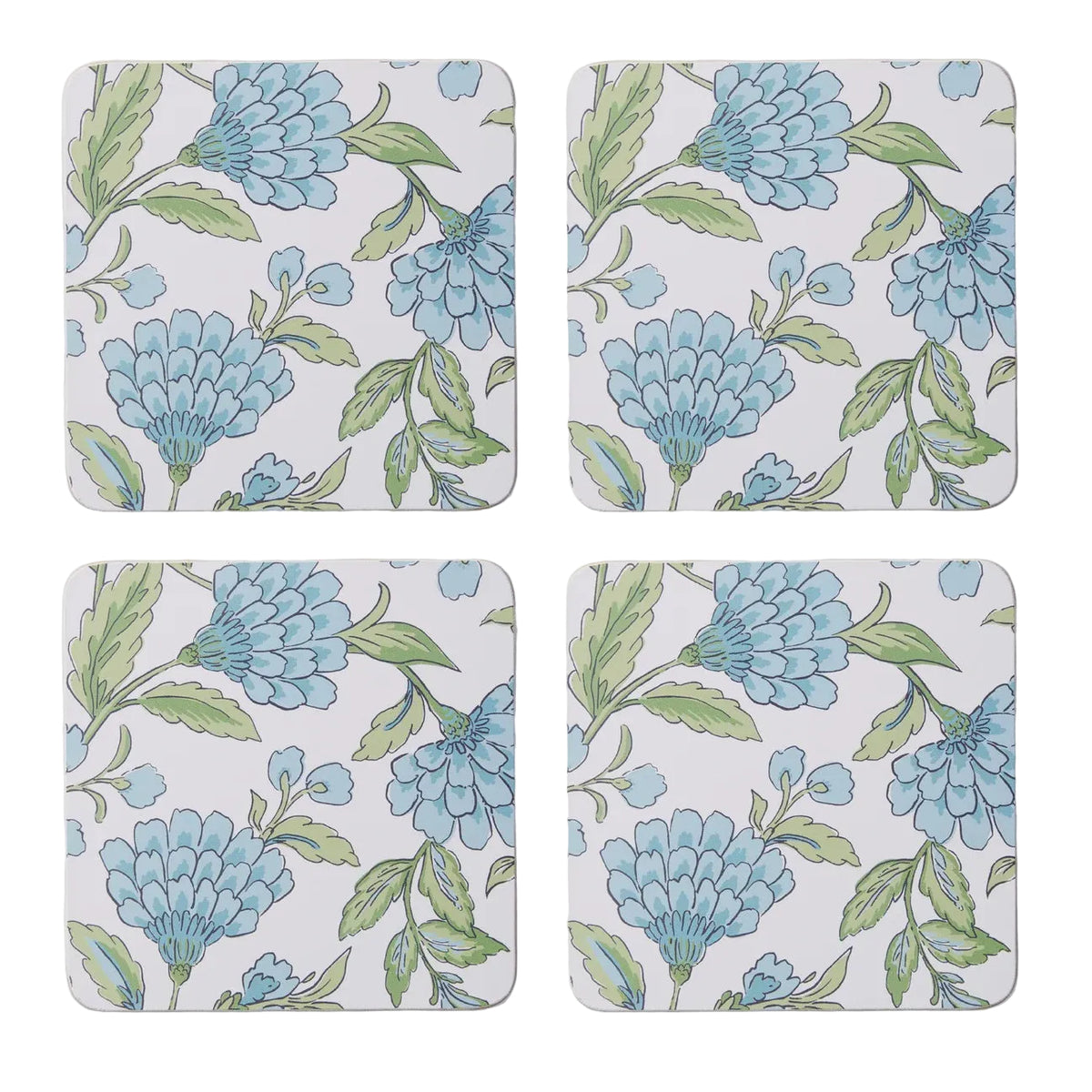 Coaster Georgia Blue Square Set 4