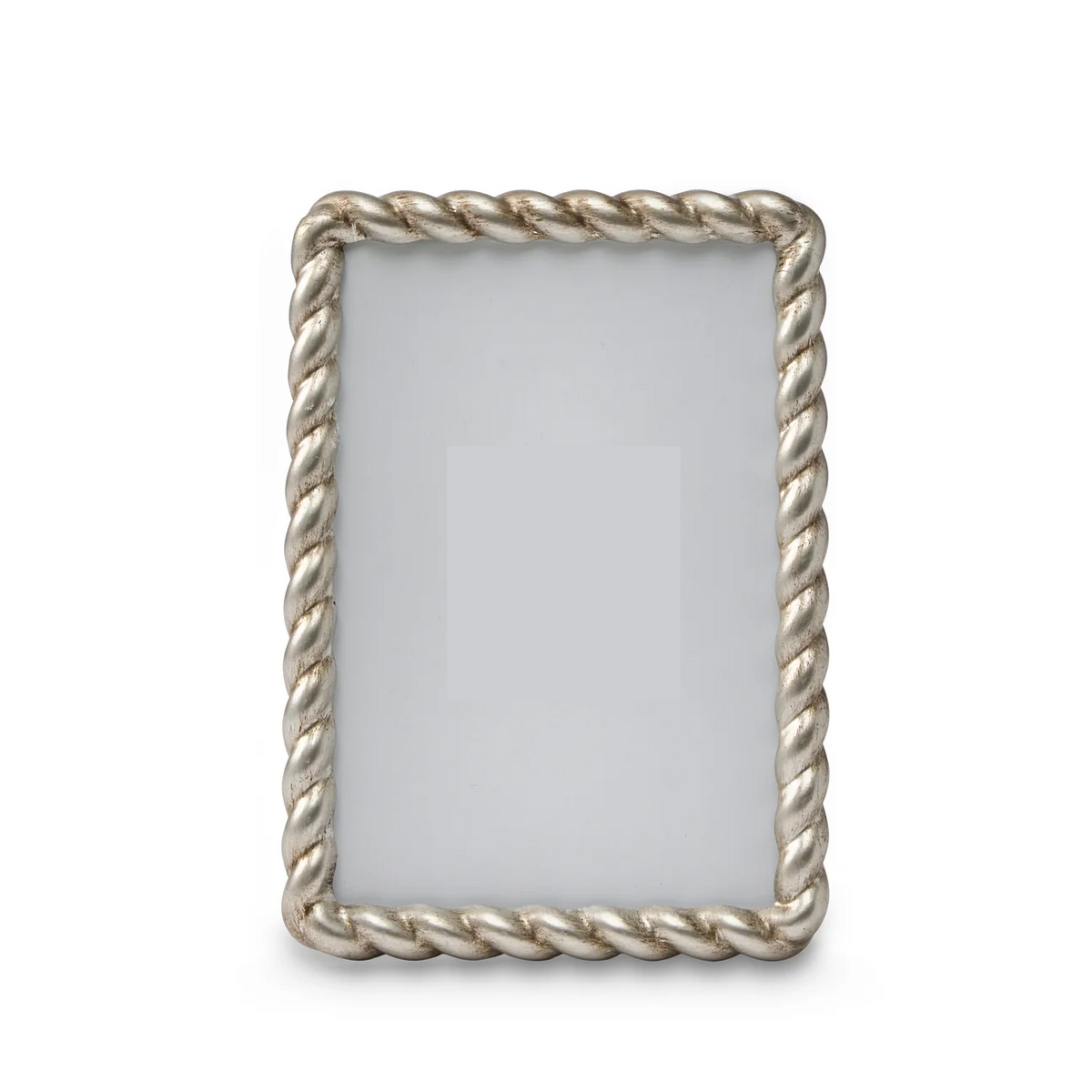 Frame Antique Silver Rope 4x6