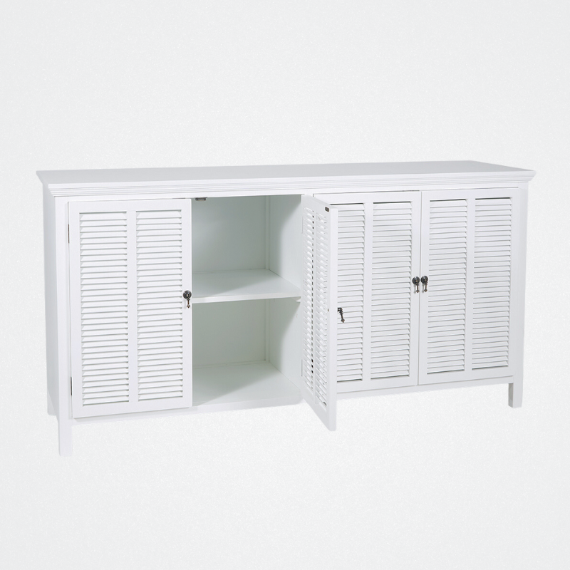 Buffet Louvre 4 door White