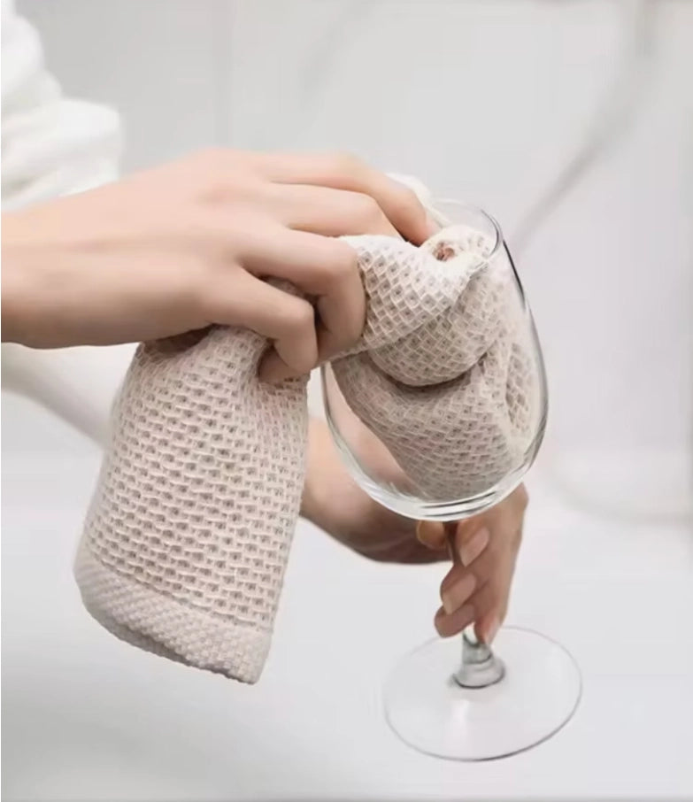 Dishcloth Waffle 100% Cotton Beige