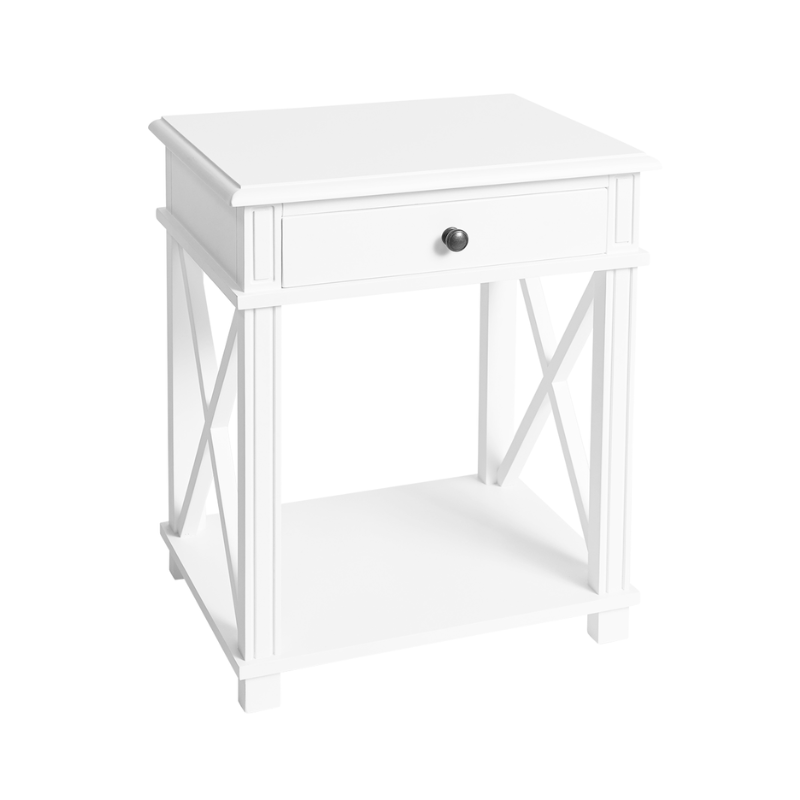 Bedside Table Manto White CS (D)