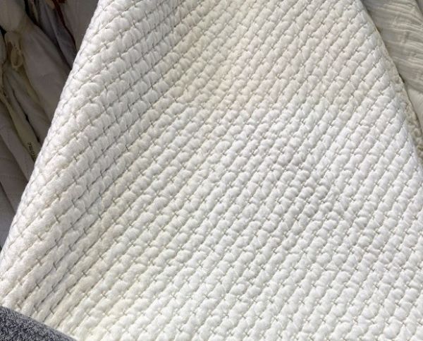 Bedspread Ami King Wht/Beige 270x260