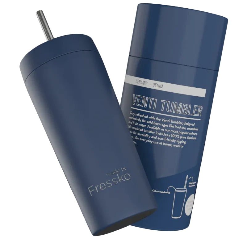 Tumbler Venti Ceramic Denim 20oz