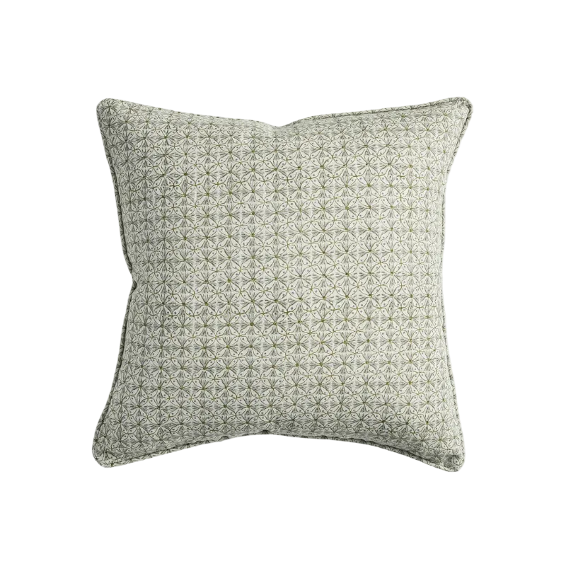 Cushion Girona Celadon Moss Linen 50cm