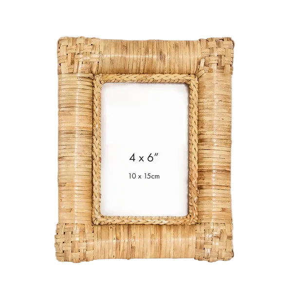 Wisp Rattan Photo Frame Natural