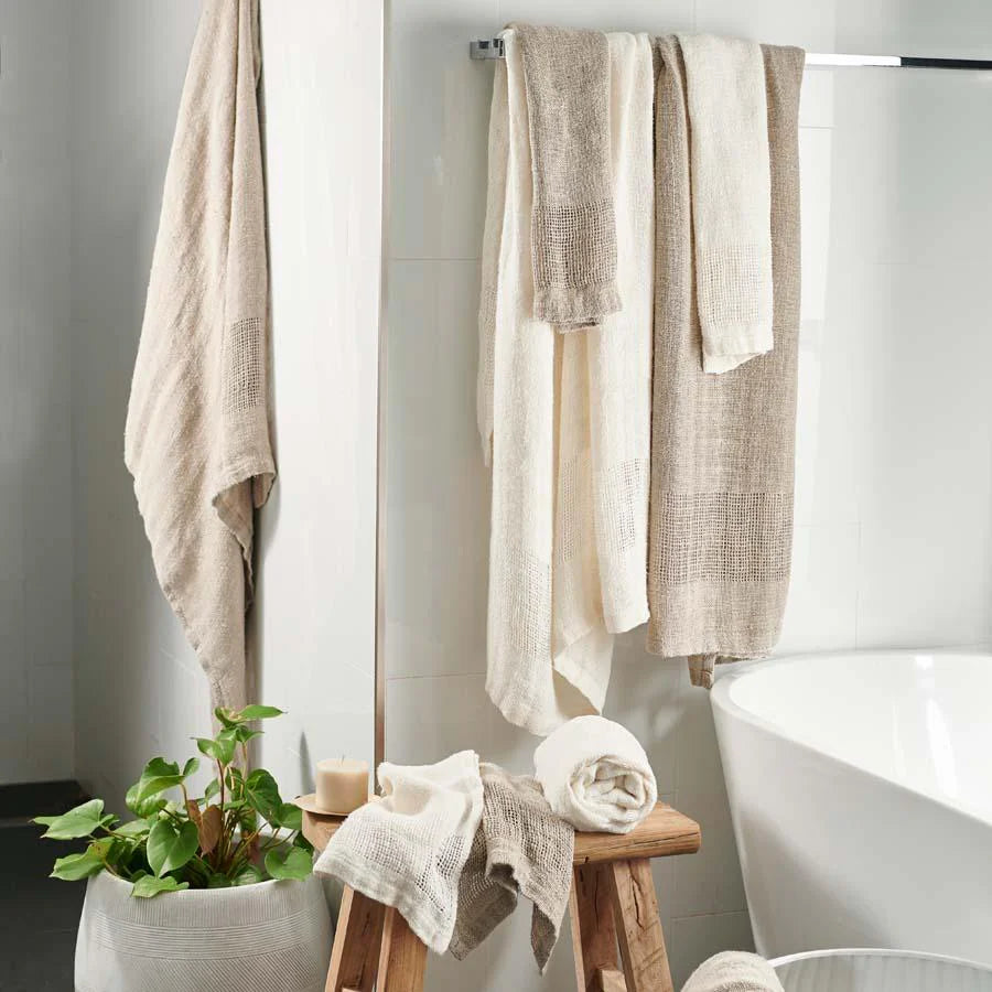 Towel/Throw Mayla Linen Natural