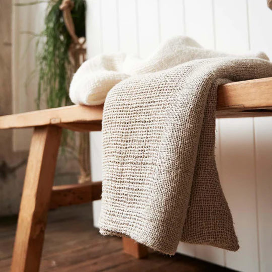 Towel/Throw Mayla Linen Natural