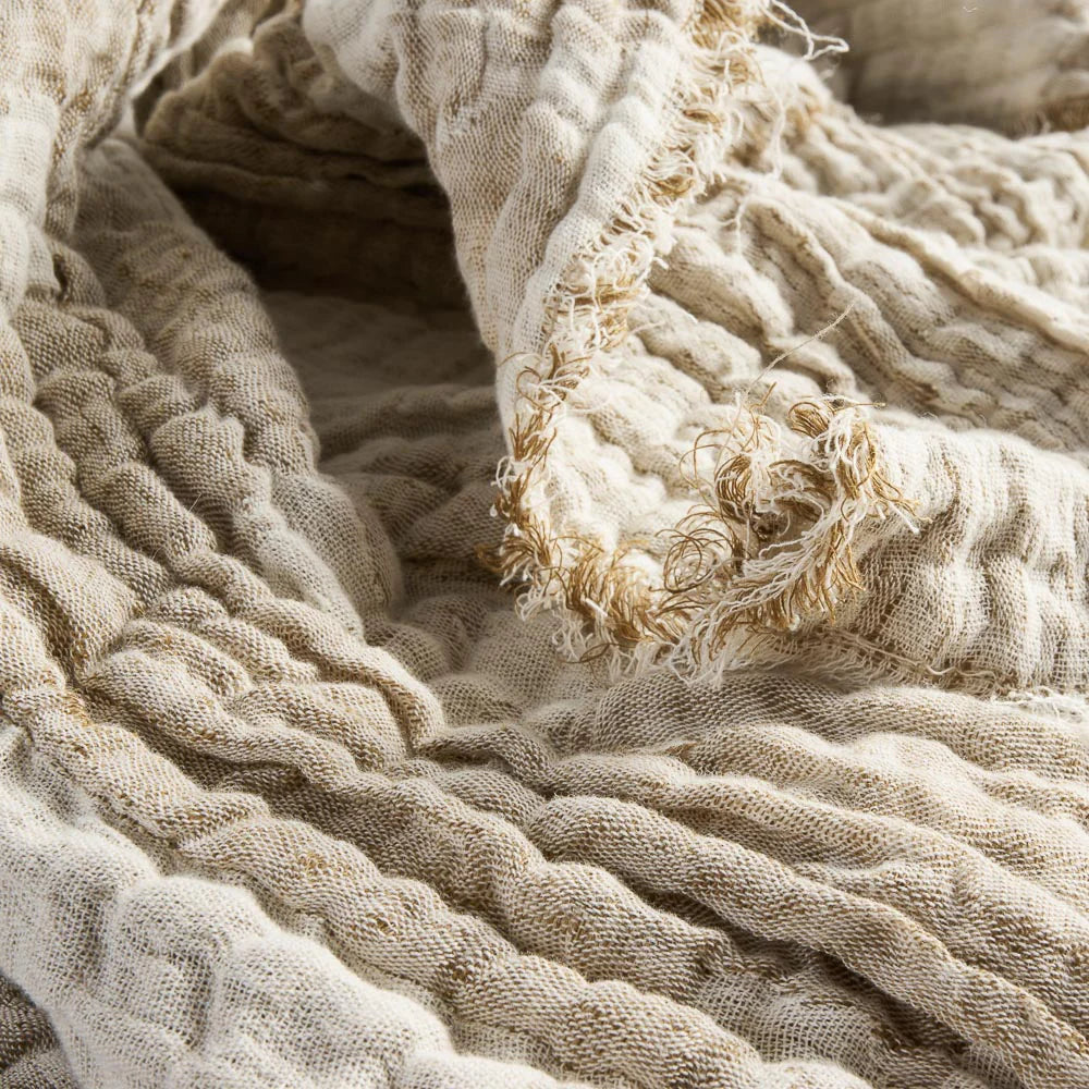 Throw Blossom Reversible Choc/Ivory