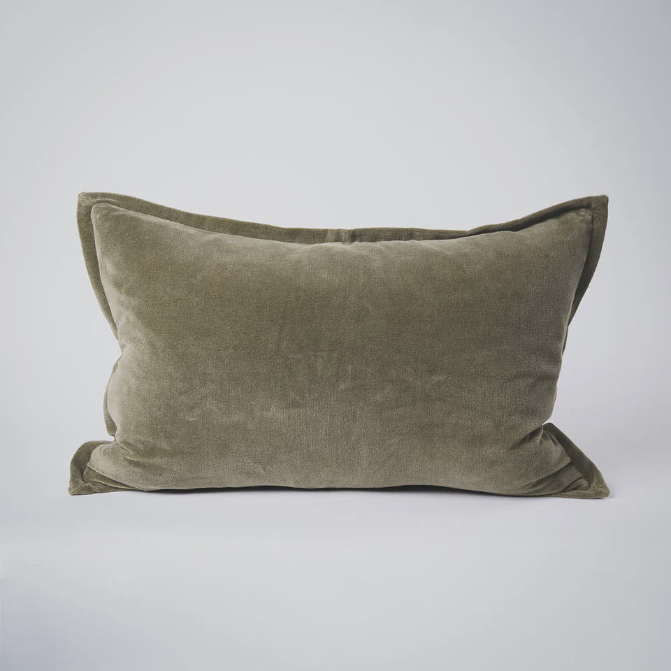 Cushion Evelyn Velvet Olive 40x60cm