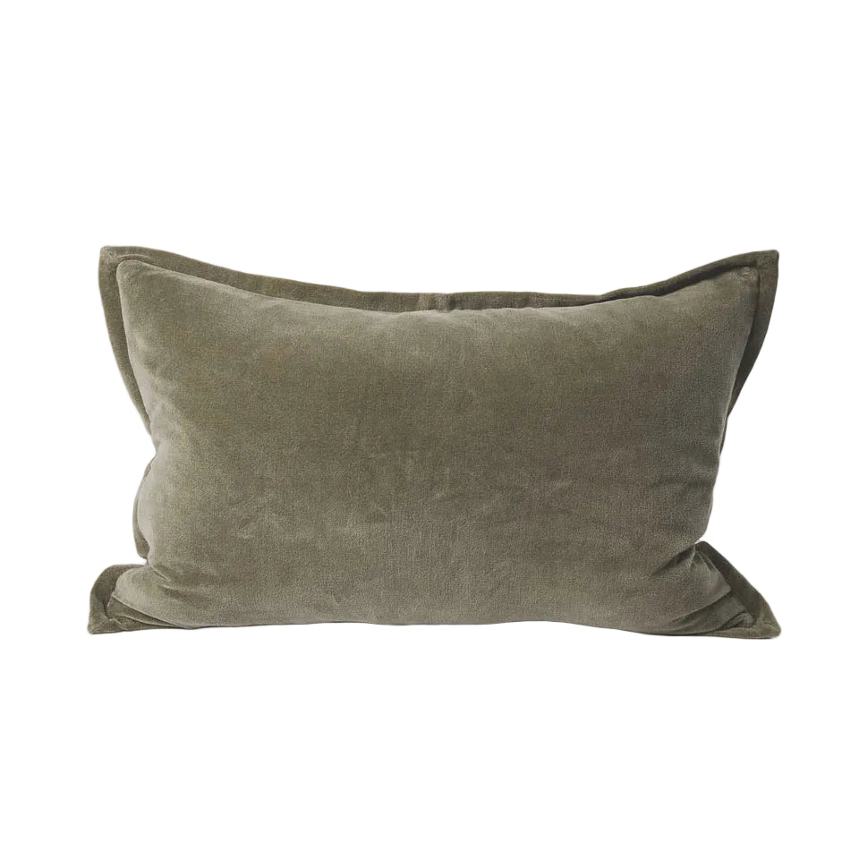 Cushion Evelyn Velvet Olive 40x60cm