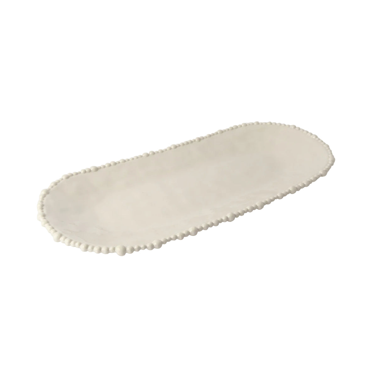 Melamine Pearl Platter 53cm - Sand
