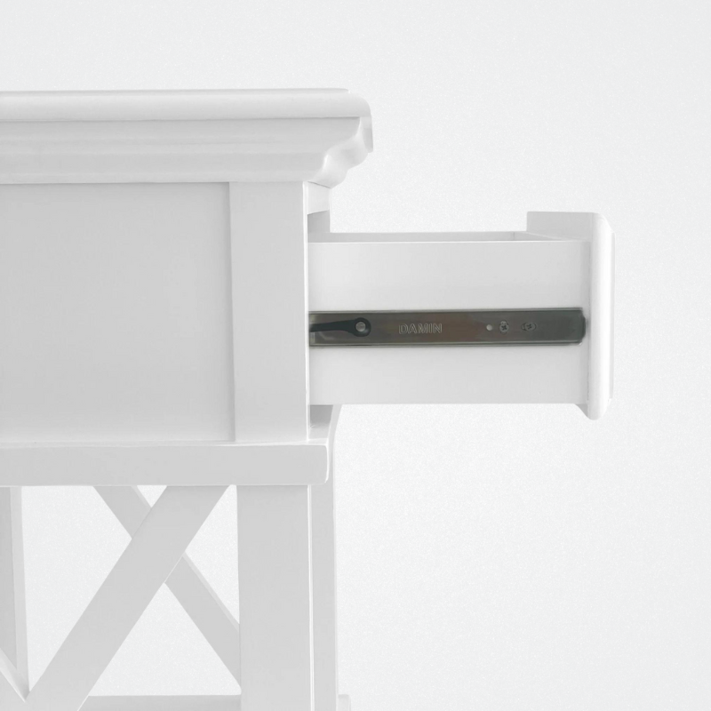 Bedside Table Sorren White