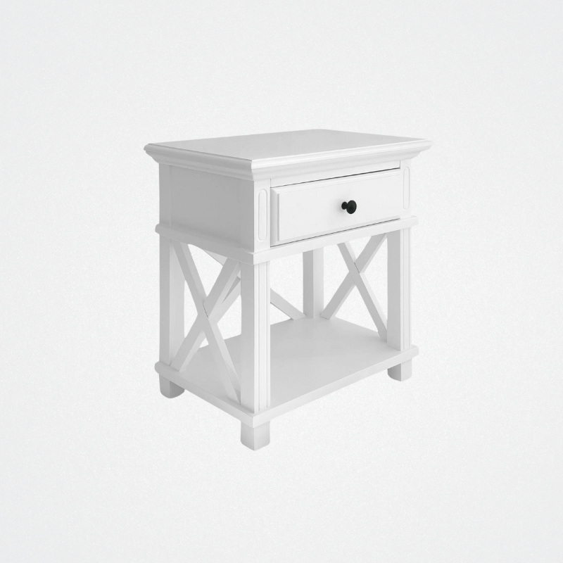 Bedside Table Sorren White