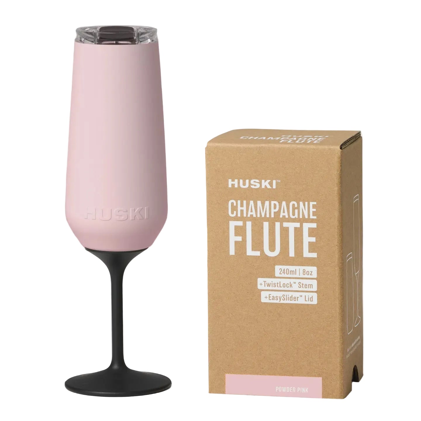 Champagne Flute Huski - Powder Pink