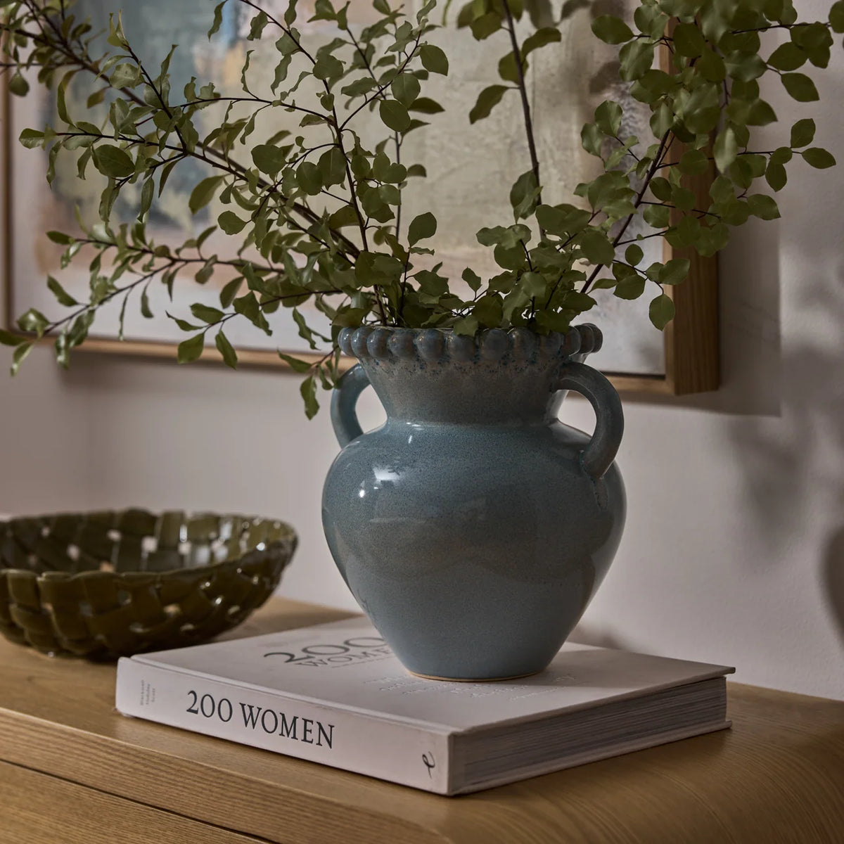 Vase Mona Bobble Reactive Blue