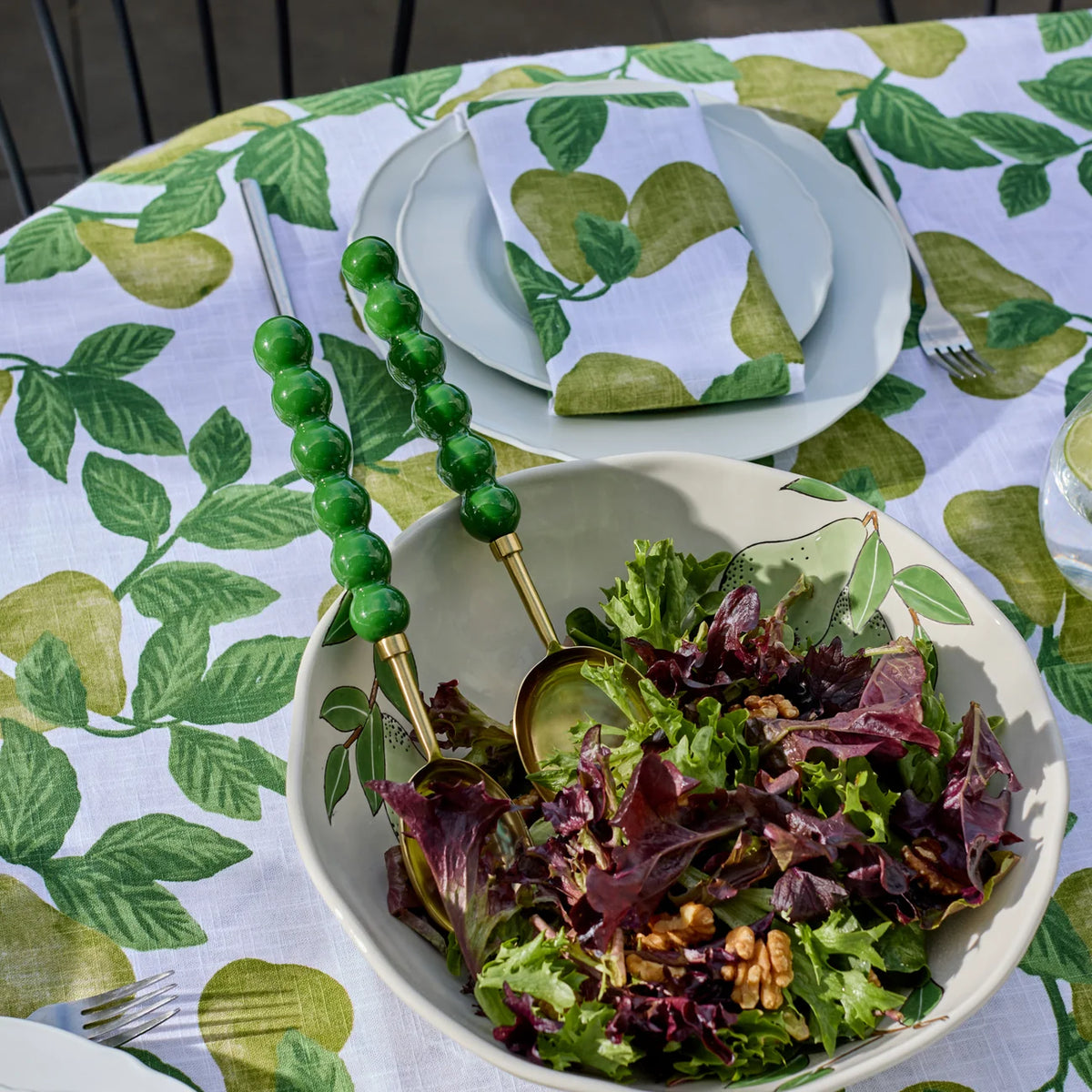Salad Server Bauble Green S/2