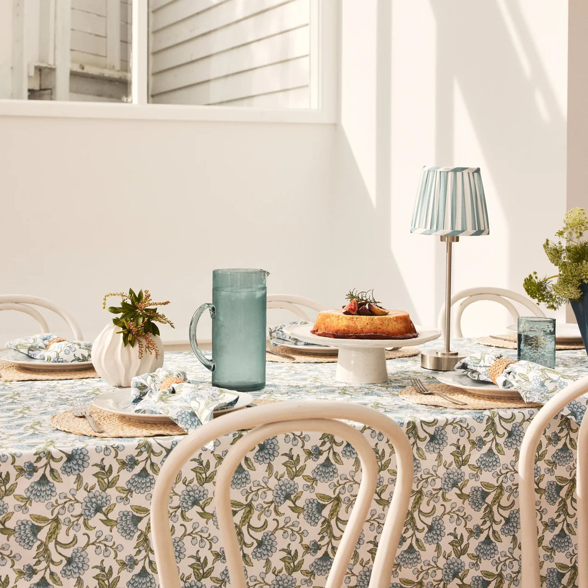 Tablecloth Georgia Blue/Green 150x350