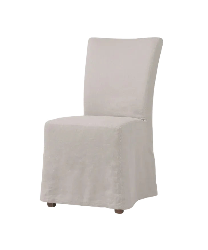 Chair Dining W/Slip Cover Natural