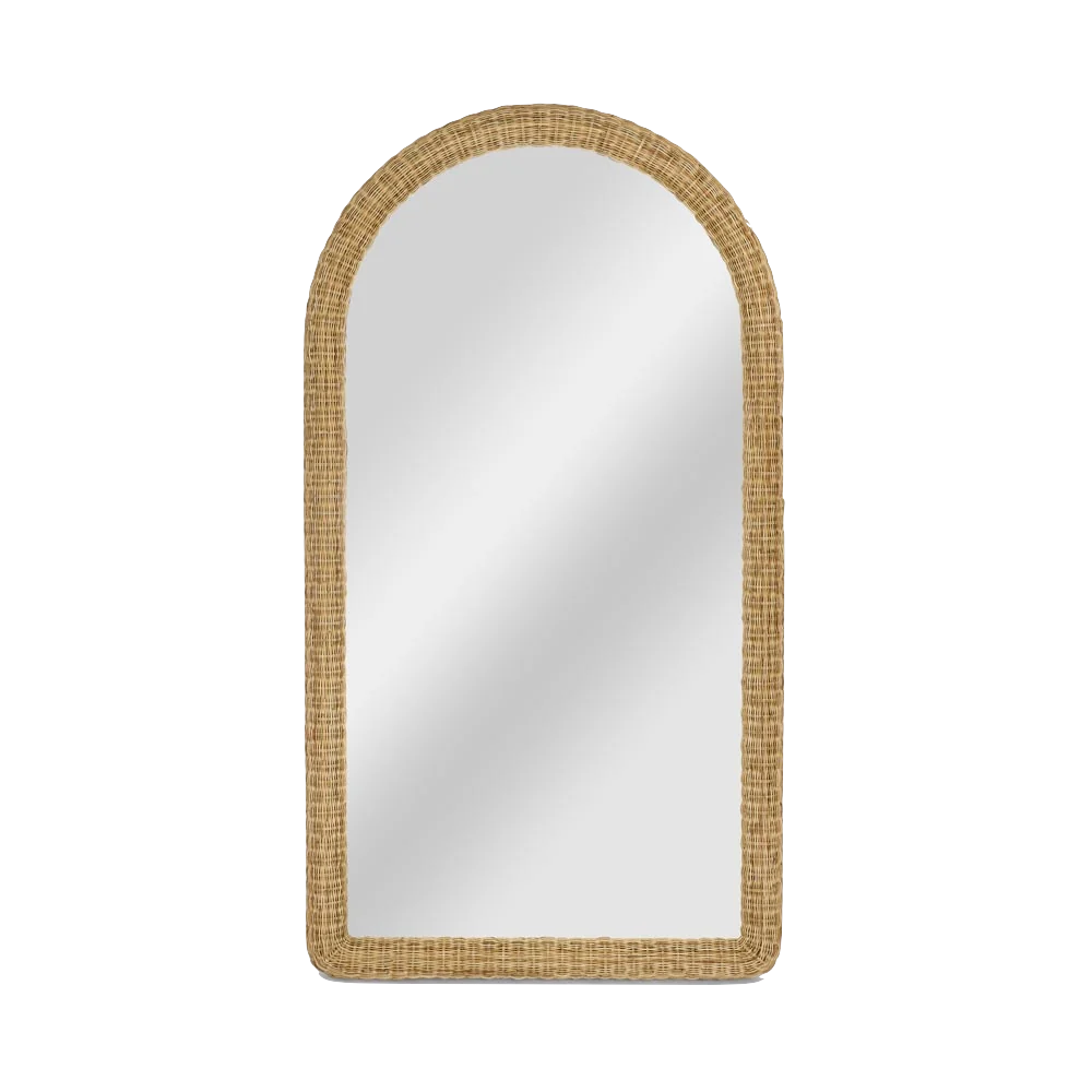 Mirror Long Island Arch Rattan