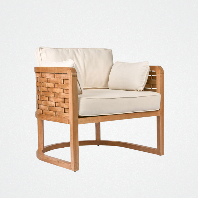 Occasioanl Chair Natural Weave