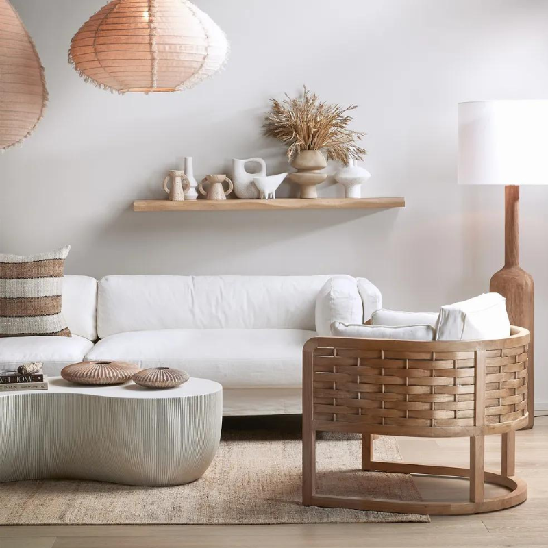 Occasional Chair Natural Weave