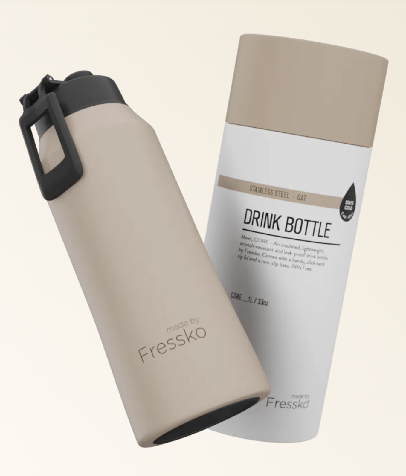 Drink Bottle Core Oat 1ltr