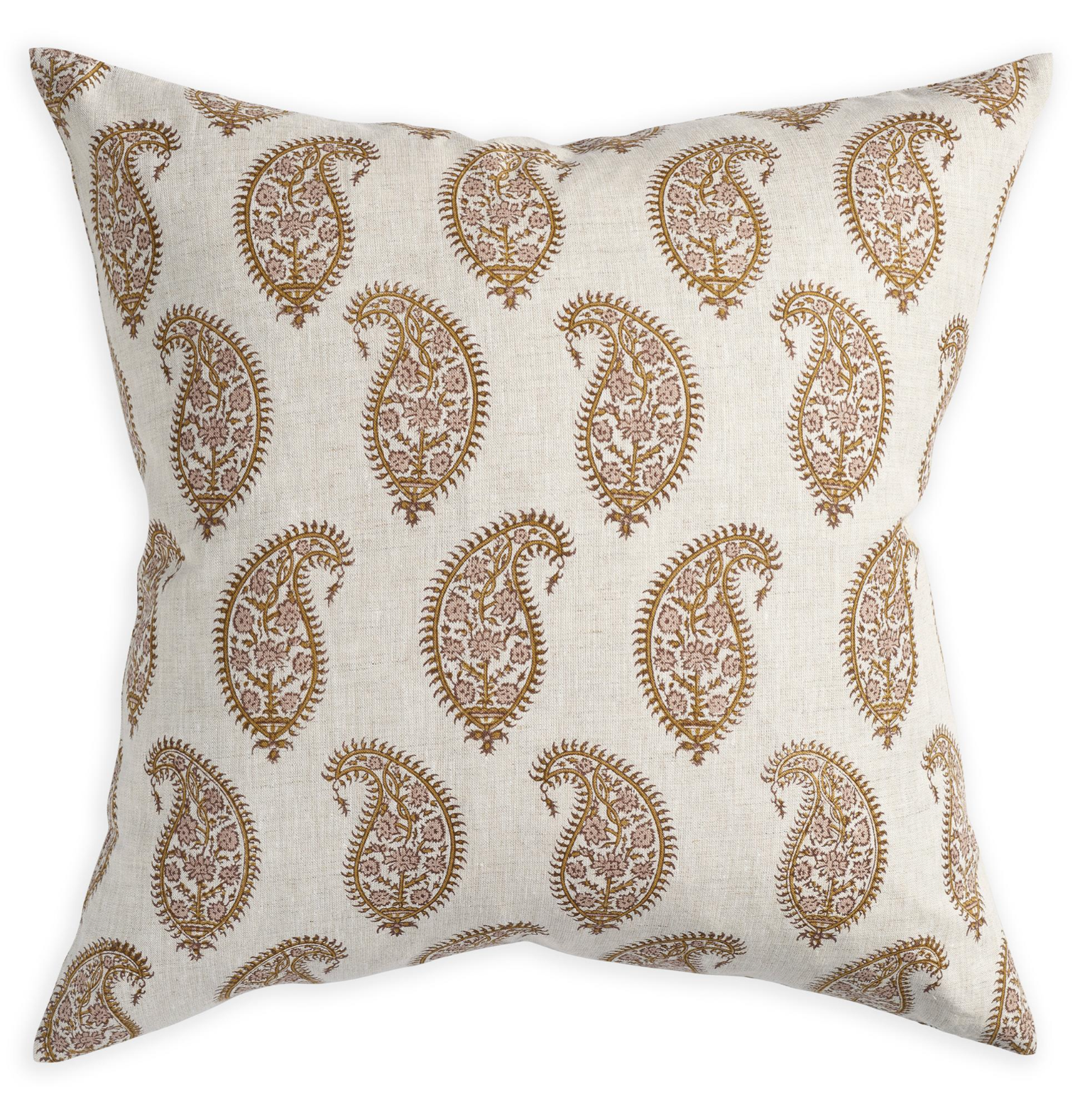 Cushion Paisley Petal Linen 55cm