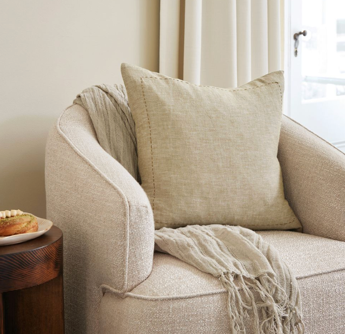 Throw Aira Linen Pistachio 130x200