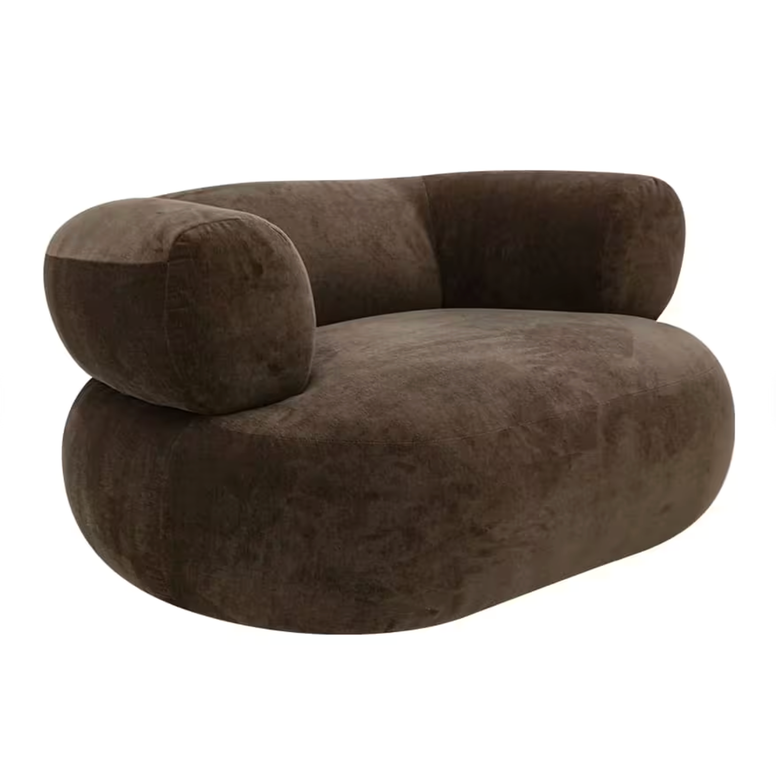 Armchair Colette Muse Chocolate Swivel
