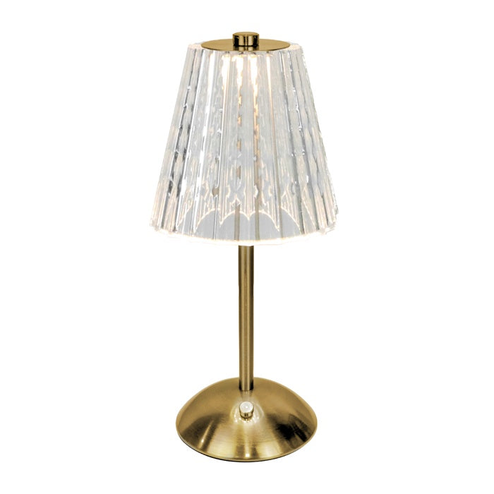 Lamp Tiffany USB Clear Gold