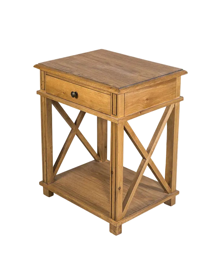 Bedside Table Villa Oak 50Lx60H