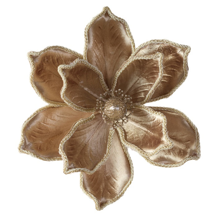 Magnolia Clip On Tan Rope Edge