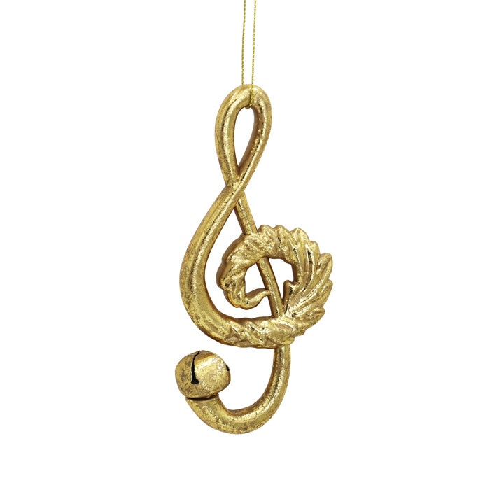 Ornament Gold Treble Clef