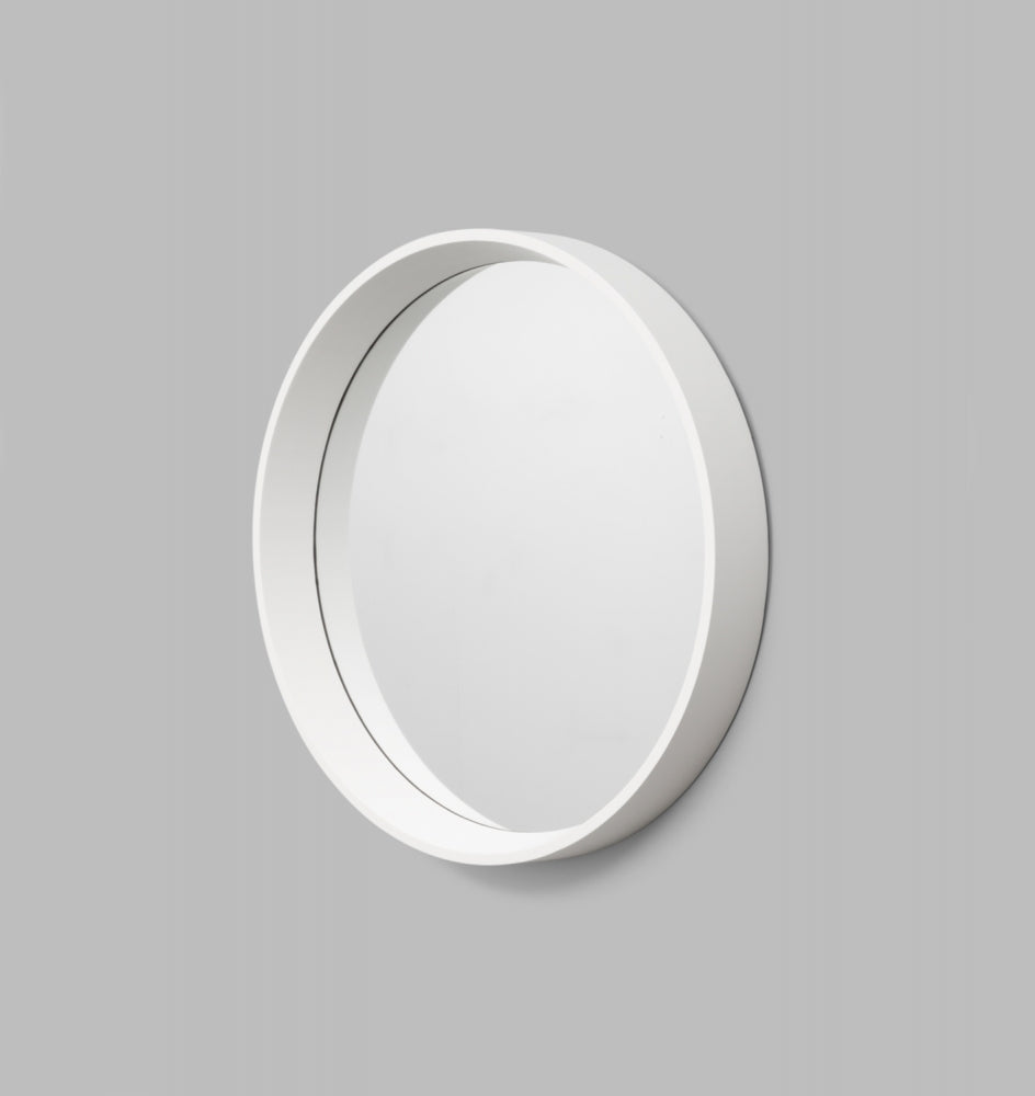 Mirror Austen Round Bright White