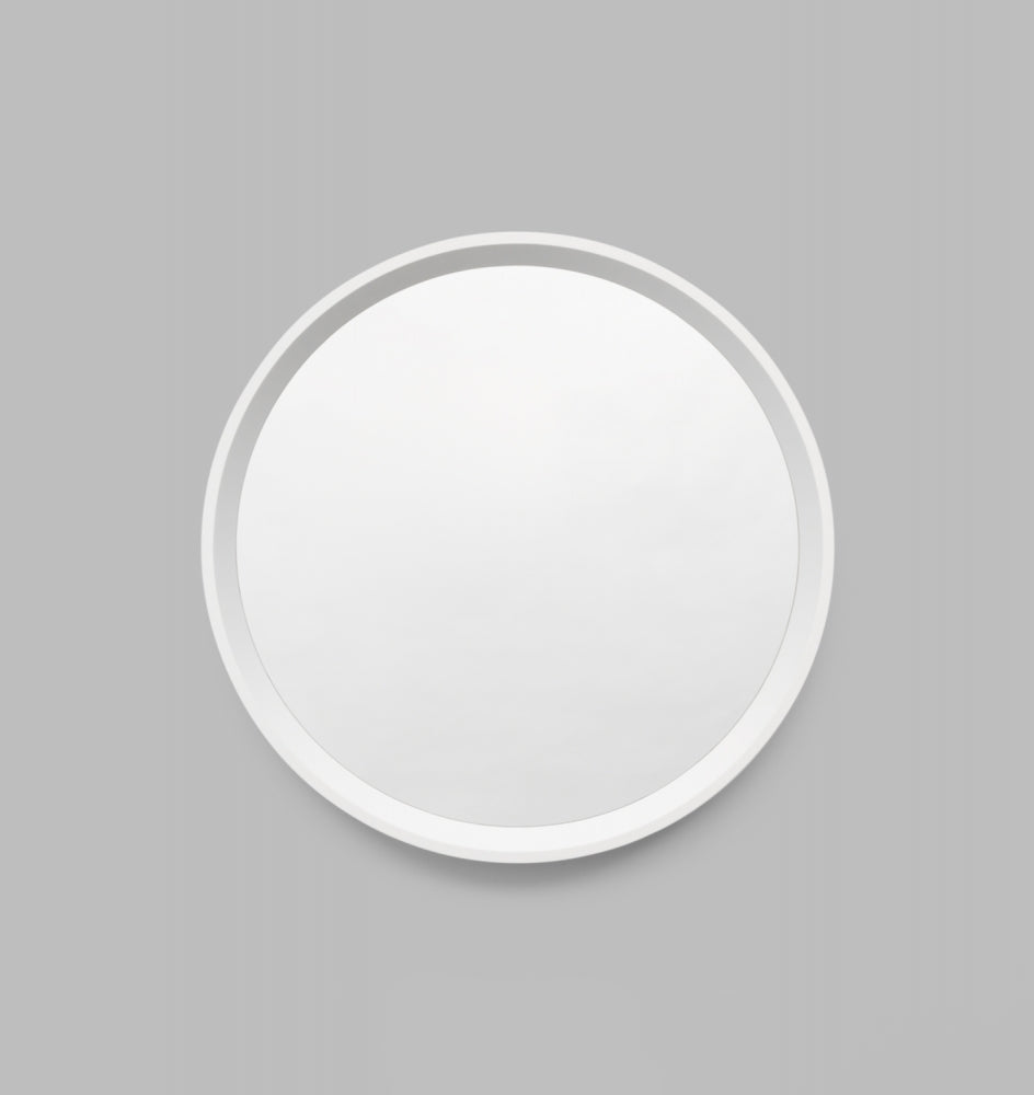 Mirror Austen Round Bright White