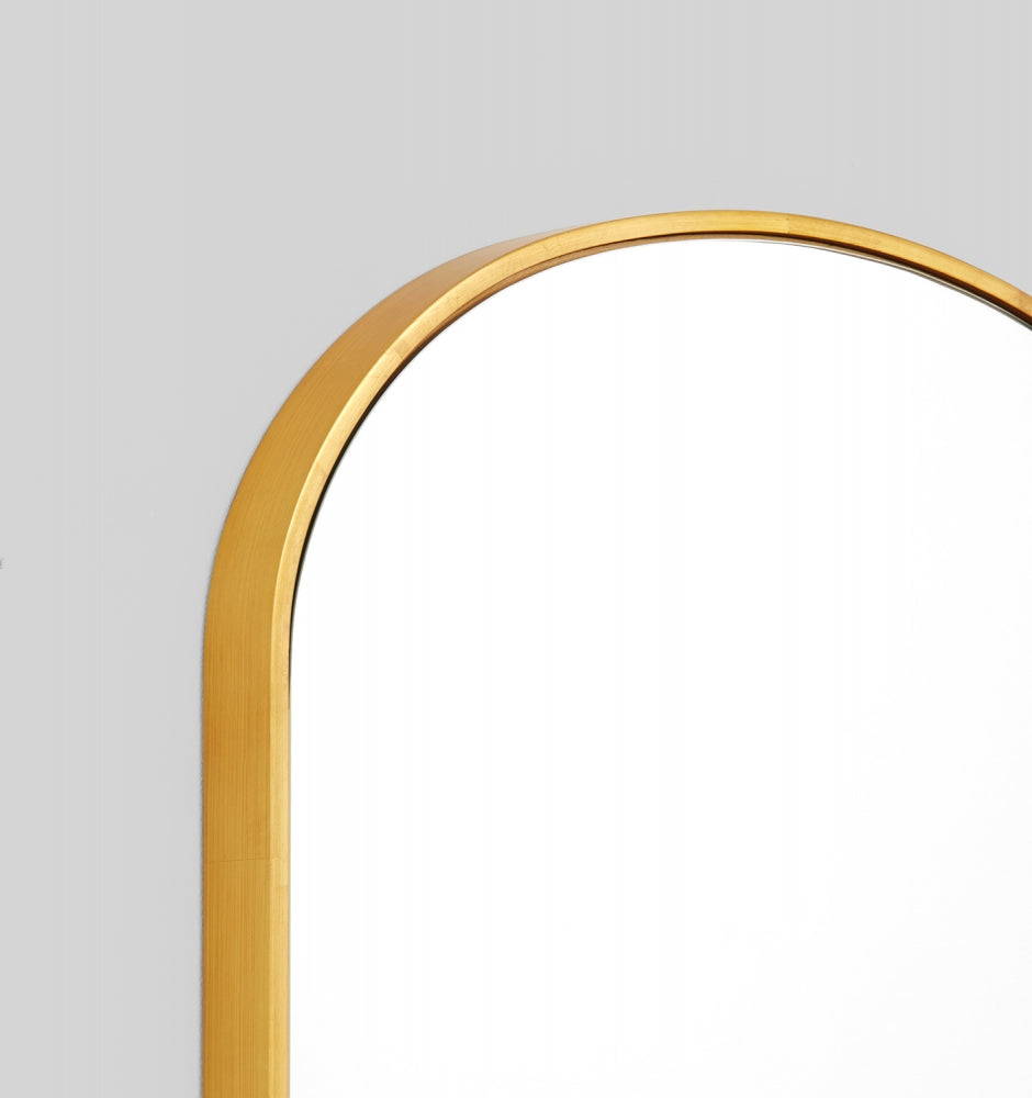 Mirror Bella Arch Brass 55 x 65