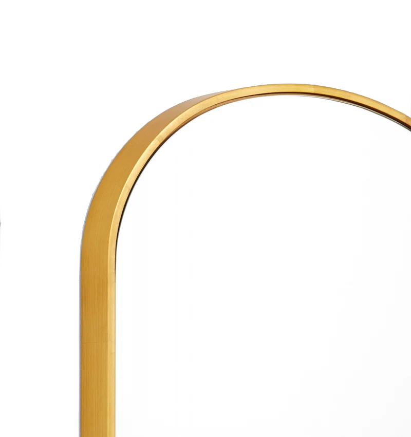Mirror Bella Arch Brass 55 x 65