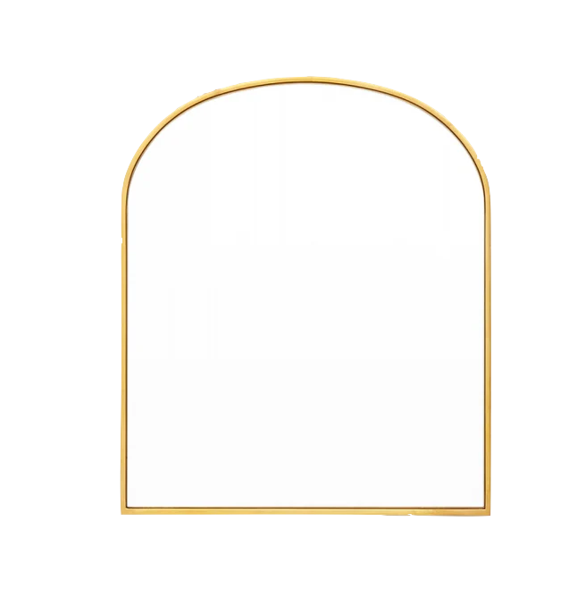 Mirror Bella Arch Brass 55 x 65