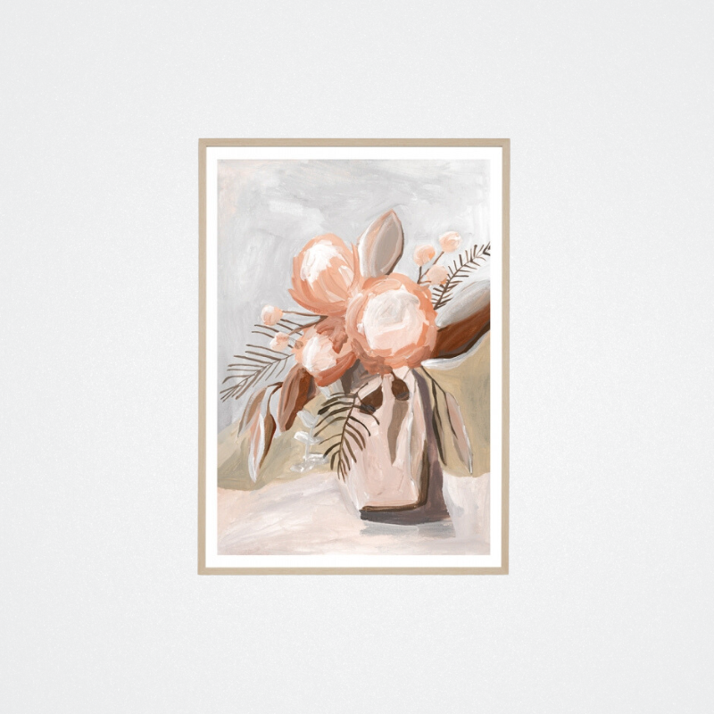 Print Painterly Botanic Blush 2 87x122