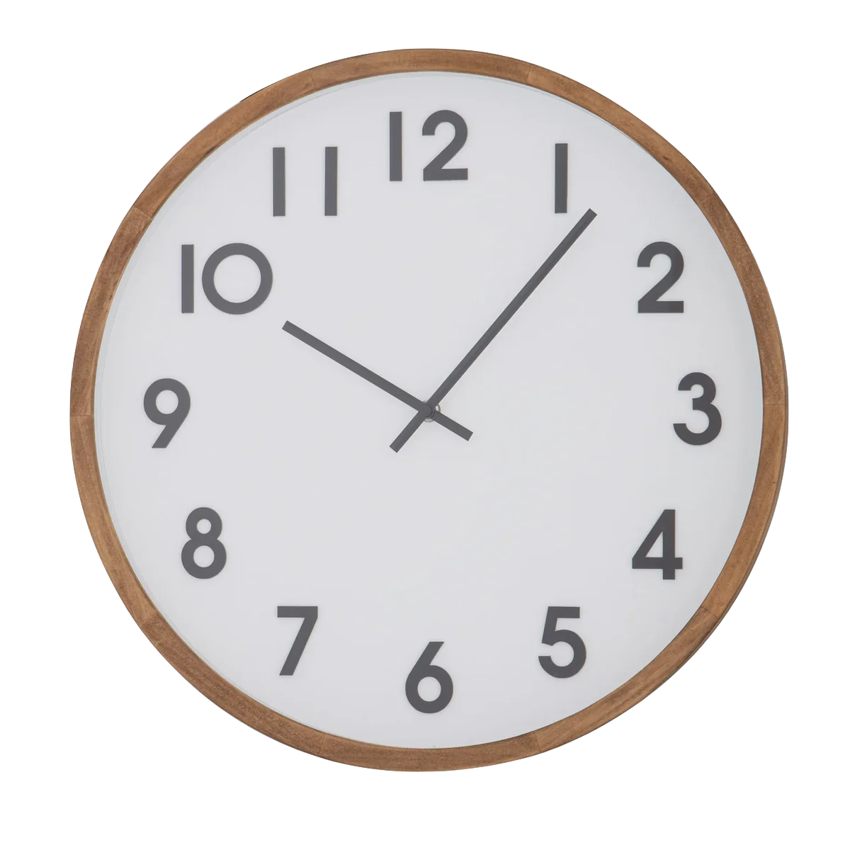 Clock Leonard 41.5cm Brown/Wt
