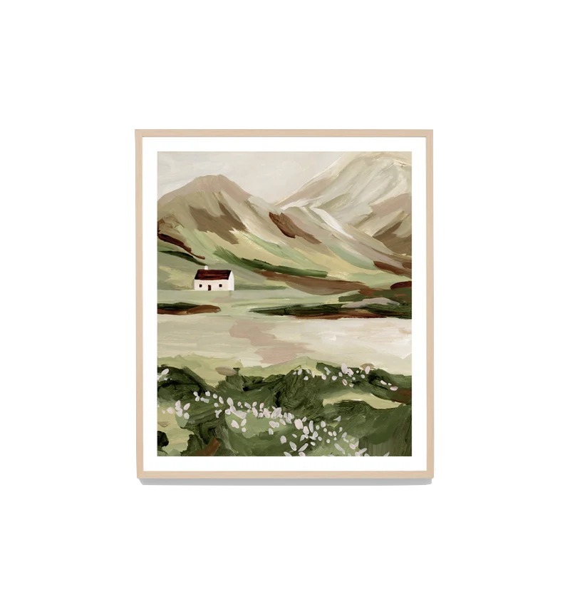 Print Country Meadow Green Raw 133x132