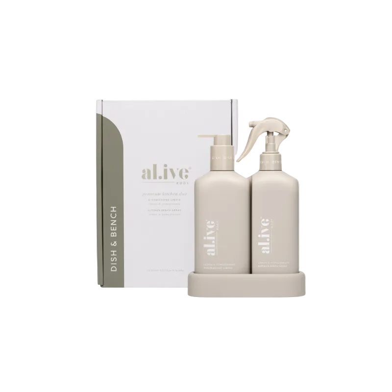 Kitchen Duo Lemon Bench Spray & Dish Liquid (D)