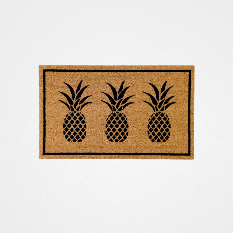 Doormat Pineapple Black 45x75
