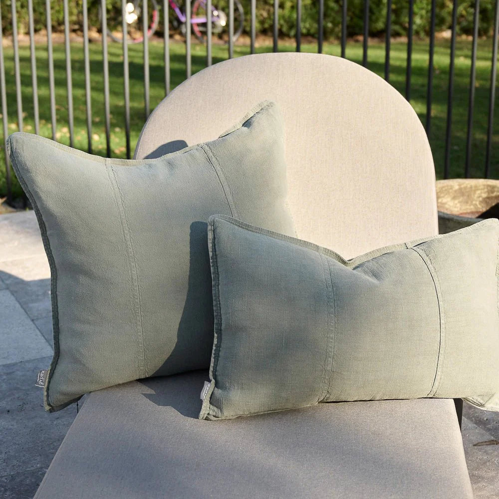Cushion Outdoor Luca Linen Pistachio 60x60