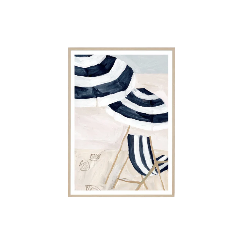 Print European Beach Blue 1 87x122