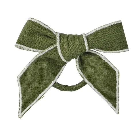 Napkin Ring Milla Bow Olive/Ivory